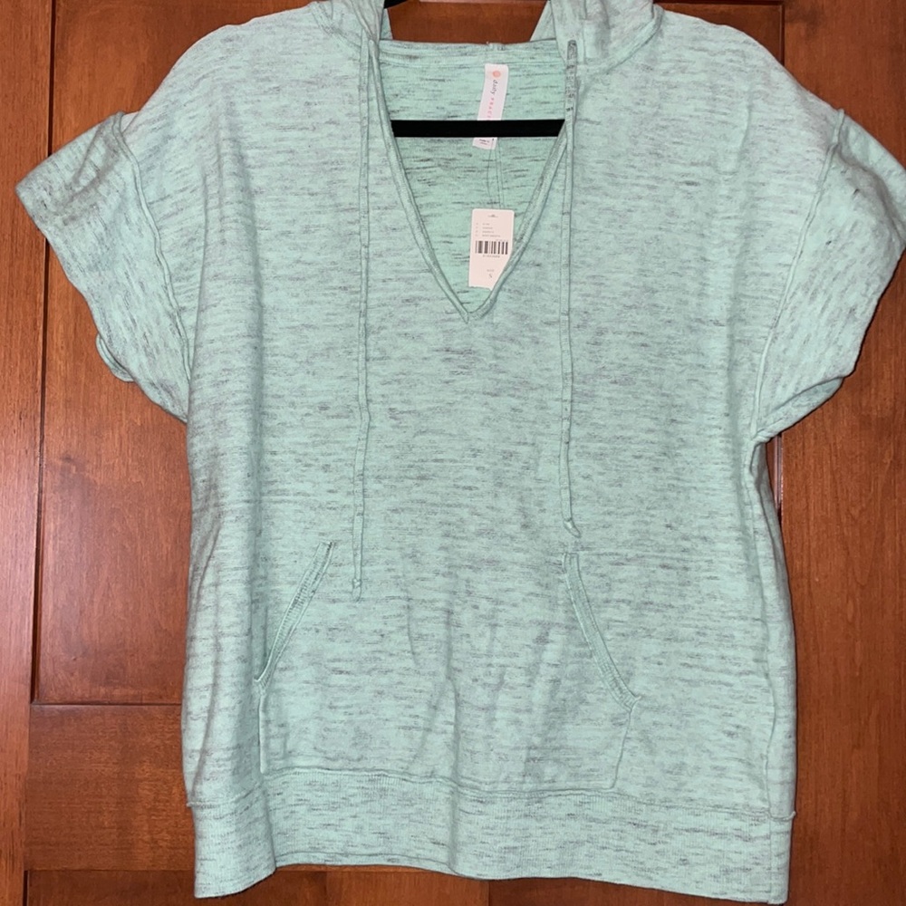 Anthropologie hooded sweatshirt tee